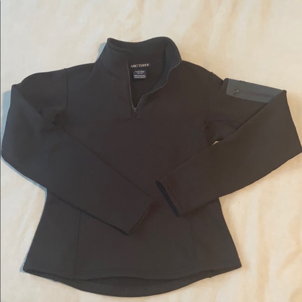 Arc’teryx Half Zip Fleece Pullover - Black - Small